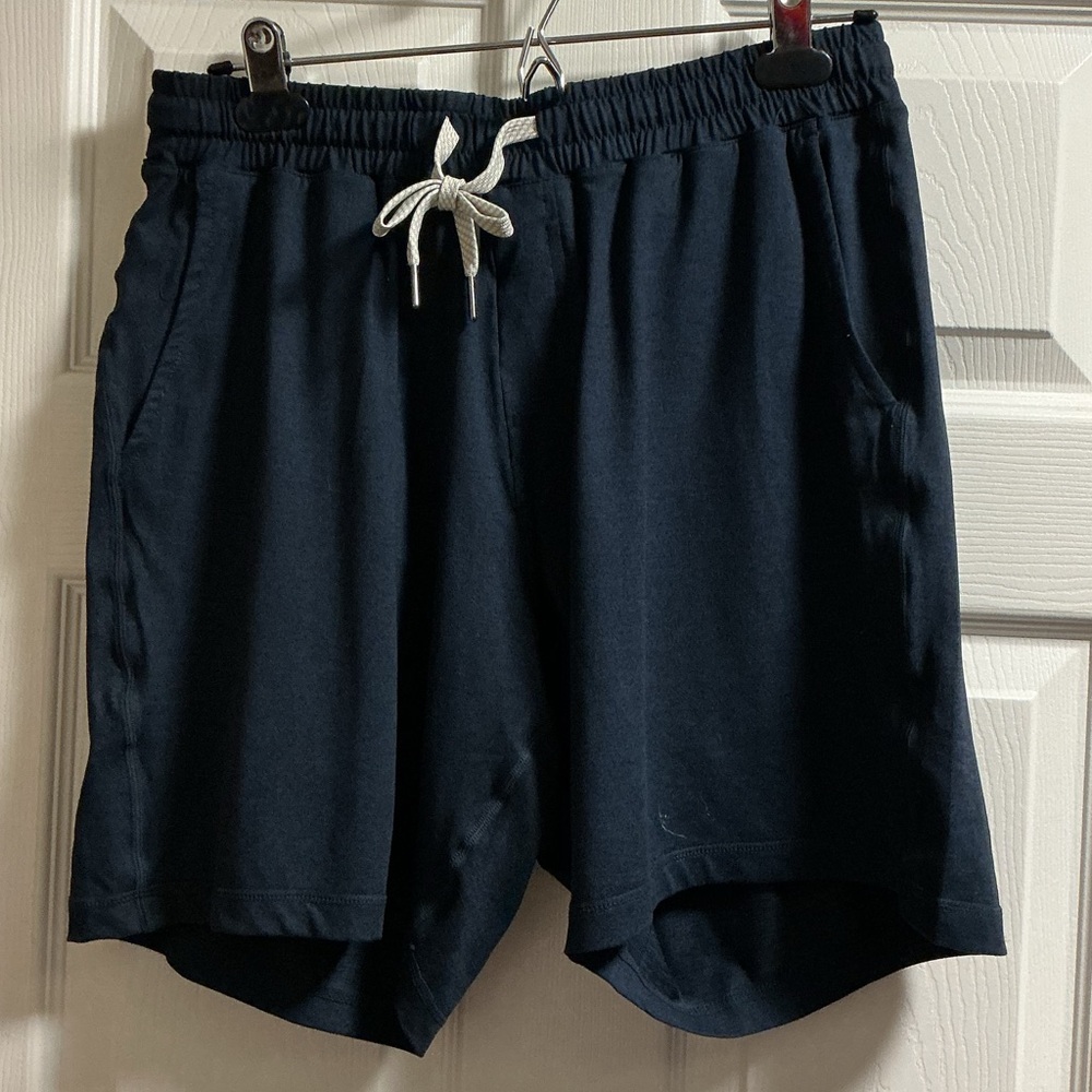 Men's Navy Athletic Shorts with Drawstring